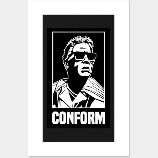 They Live Conform Wall Art by ArtFactoryAI